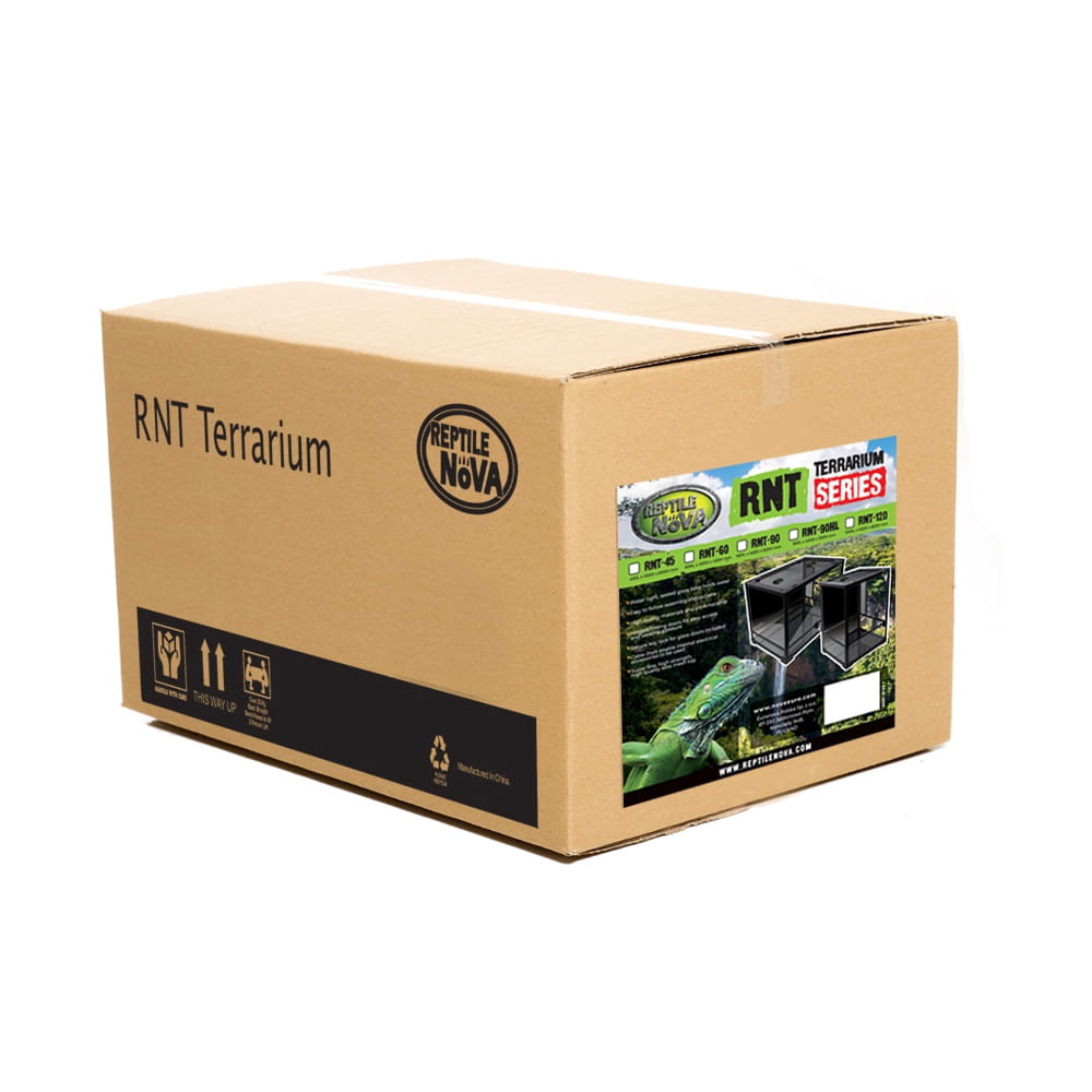 Terrarium 90x45x60cm Reptile Nova - Szklane, Zdejmowana Pokrywa, Metalowa Siatka Wentylacyjna